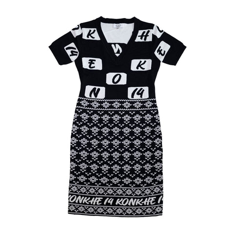 Konkhe 14 Premium v-neck knit Dress