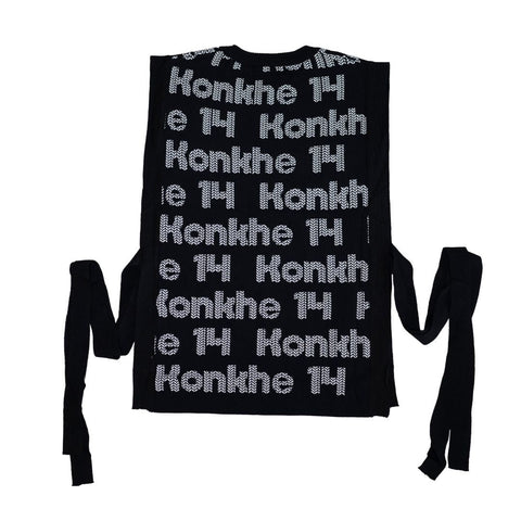 Konkhe 14 Bib vest knitted Black Colour