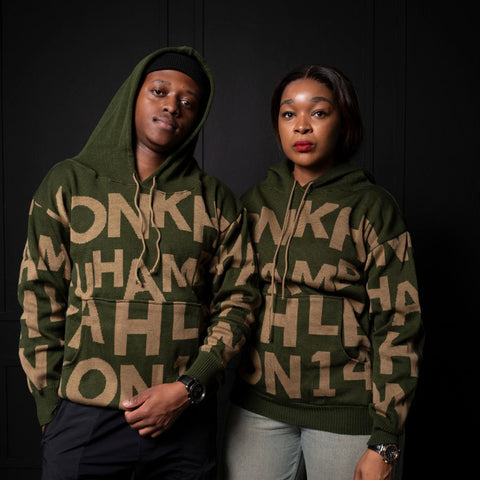 Konkhe kuhamba kahle Unisex Knitted Hoodies