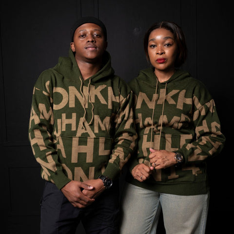 Konkhe kuhamba kahle Unisex Knitted Hoodies