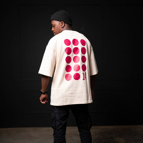 Konkhe 14 Graphics/dotted Unisex Premium oversized T-shirts